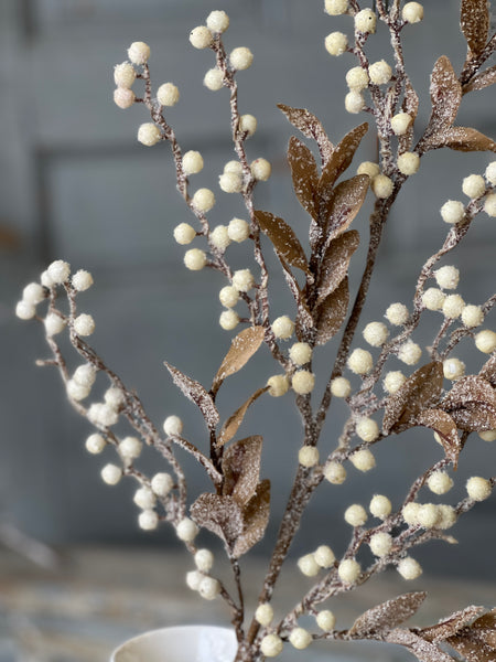 Icy Berry & Leaves Spray | 30" | SOLD OUT