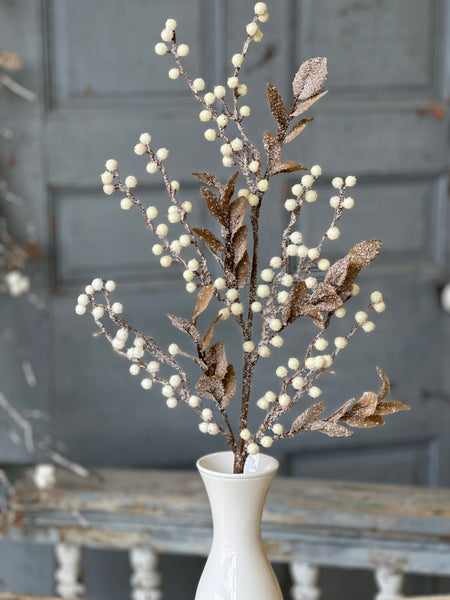 Icy Berry & Leaves Spray | 30" | SOLD OUT