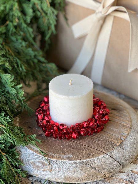 Jingle All The Way Candle Ring | 5" | Red