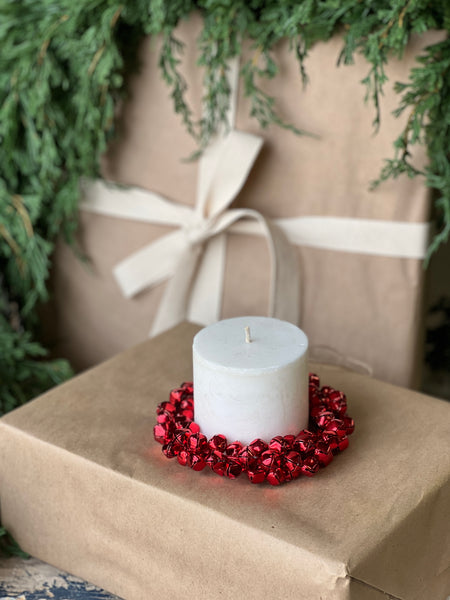 Jingle All The Way Candle Ring | 5" | Red