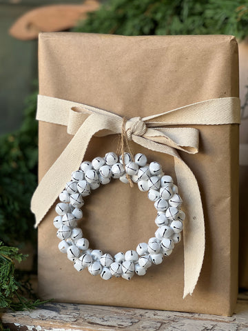Jingle All the Way Candle Ring | 5" | White | NEW CLOSEOUT + CLEAN UP SPECIAL!  From $2.50 - Last 96pcs!