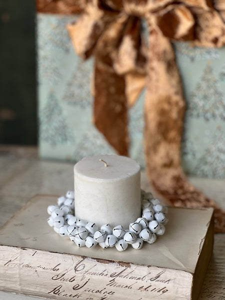 Jingle All the Way Candle Ring | 5" | White