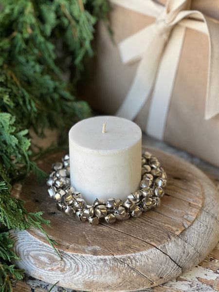 Jingle All the Way Candle Ring | 5" | Platinum