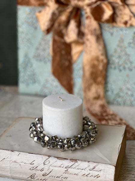 Jingle All the Way Candle Ring | 5" | Platinum