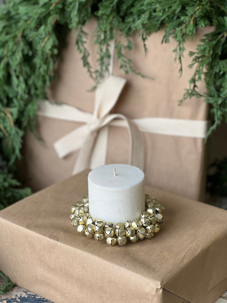 Jingle All the Way Candle Ring | 5" | Gold | Limited Stock - Last 24pcs! (Will be discontinued for Holiday 2026)