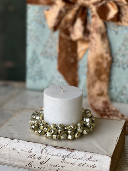 Jingle All the Way Candle Ring | 5" | Gold | Limited Stock - Last 24pcs! (Will be discontinued for Holiday 2026)