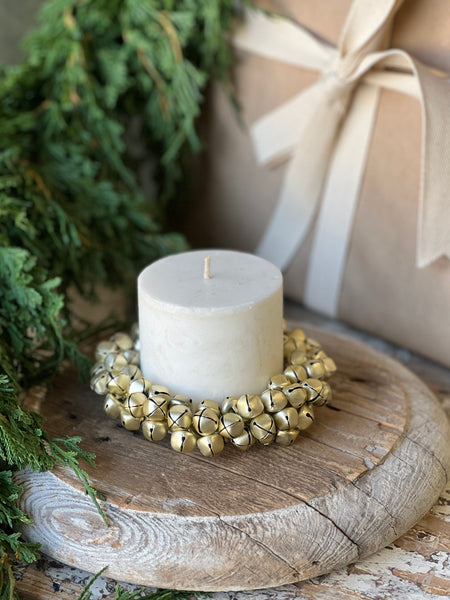Jingle All the Way Candle Ring | 5" | Gold | Limited Stock - Last 24pcs! (Will be discontinued for Holiday 2026)