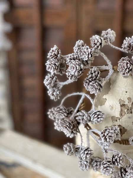 Snowcrested Pinecone Candle Ring | 8" | SOLD OUT