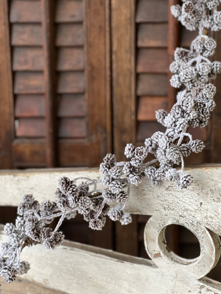 Snowcrested Pinecone Garland | 4' | SOLD OUT