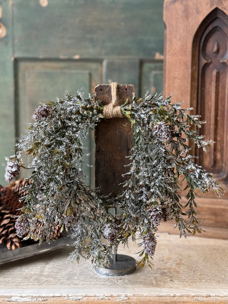 Pinecone Hollow Hanging Wreath | 12" | NOT CURRENTLY IN STOCK-New For Holiday 2026!