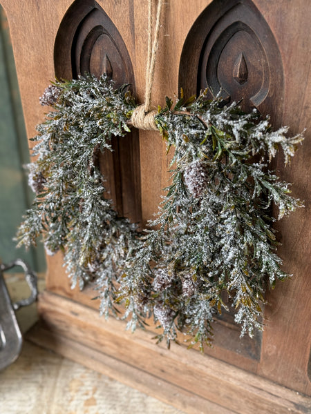 Pinecone Hollow Hanging Wreath | 12" | NOT CURRENTLY IN STOCK-New For Holiday 2026!