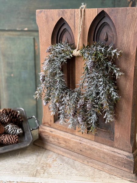Pinecone Hollow Hanging Wreath | 12" | NOT CURRENTLY IN STOCK-New For Holiday 2026!