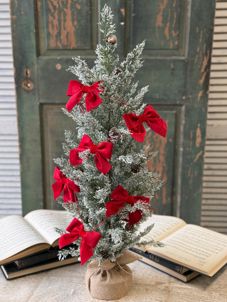 Bow Tied Boughs Garland | 4' | NOT CURRENTLY IN STOCK-New For Holiday 2026!