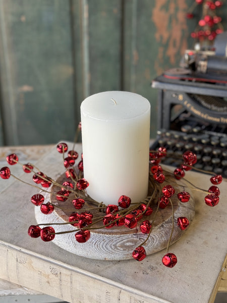 Jingle Bell Lane Candle Ring | 12" | NOT CURRENTLY IN STOCK-New For Holiday 2026!