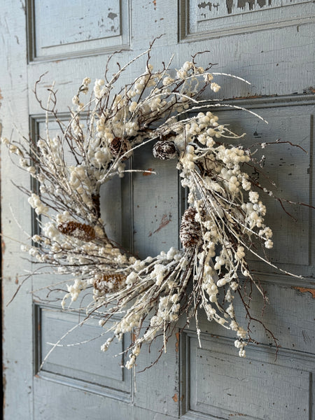 Whitewood Boughs Wreath | 22" | NOT CURRENTLY IN STOCK-New For Holiday 2026!
