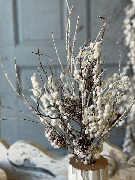 Whitewood Boughs Bush | 25" | NOT CURRENTLY IN STOCK-New For Holiday 2026!