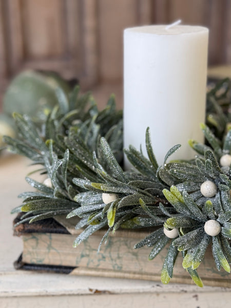 Mistletoe Tidings Candle Ring | 4.5" (inner) | NOT CURRENTLY IN STOCK-New For Holiday 2026!