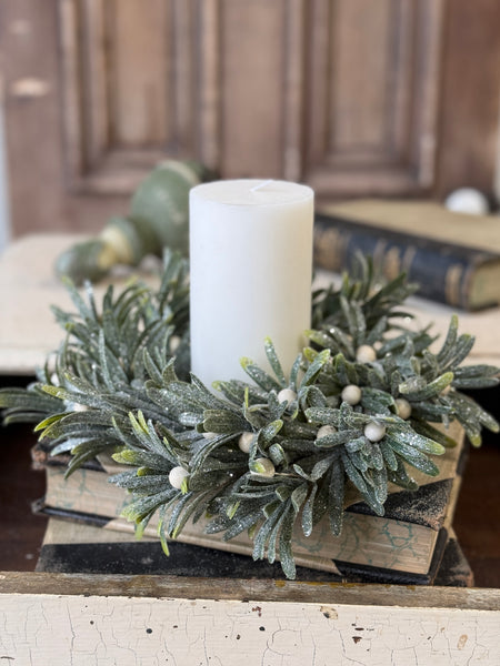 Mistletoe Tidings Candle Ring | 4.5" (inner) | NOT CURRENTLY IN STOCK-New For Holiday 2026!