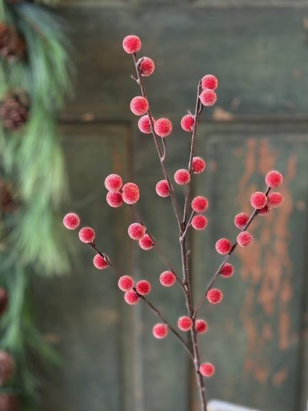 Iced Brilliant Berry Spray | 28.5" | NOT CURRENTLY IN STOCK-New For Holiday 2026!