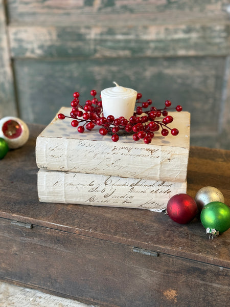 Merry Berry Candle Ring | 2" (inner) | NOT CURRENTLY IN STOCK-New For Holiday 2026!