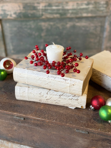 Merry Berry Candle Ring | 2" (inner) | NOT CURRENTLY IN STOCK-New For Holiday 2026!