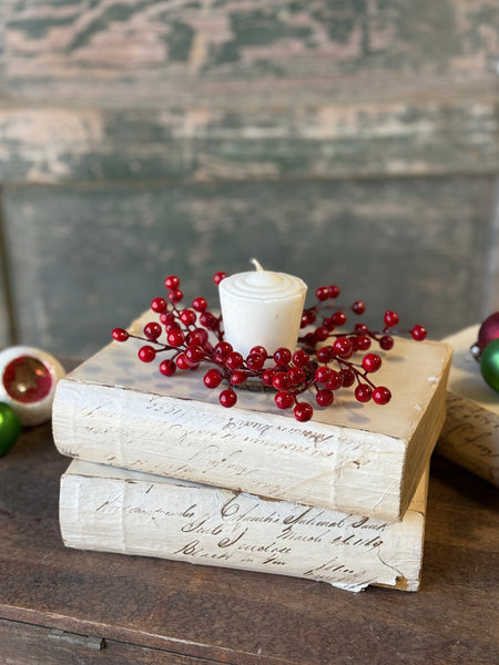 Merry Berry Candle Ring | 2" (inner) | NOT CURRENTLY IN STOCK-New For Holiday 2026!