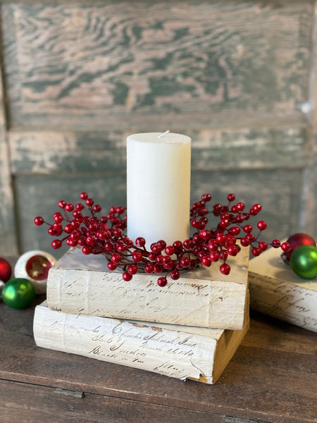 Merry Berry Candle Ring | 4.5" (inner) | NOT CURRENTLY IN STOCK-New For Holiday 2026!