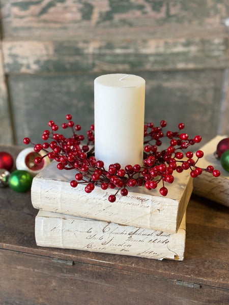 Merry Berry Candle Ring | 4.5" (inner) | NOT CURRENTLY IN STOCK-New For Holiday 2026!