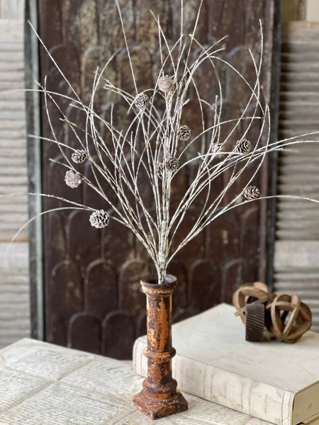 Snowy Birch Twig Spray | White | 34"