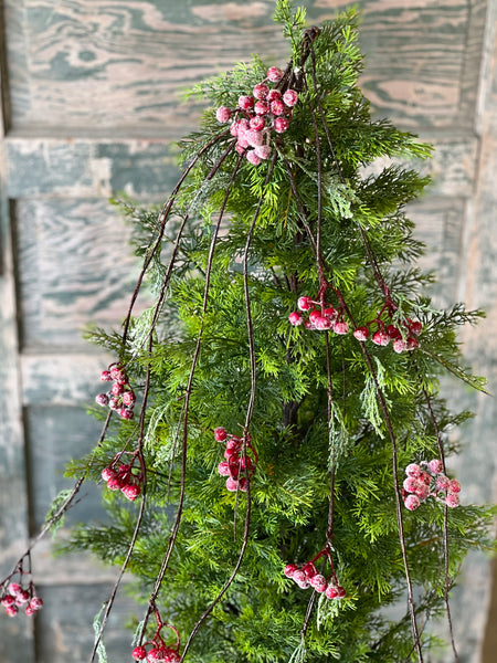 Icy Berry & Cedar Vine | Red | 4' | SOLD OUT