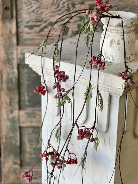 Icy Berry & Cedar Vine | Red | 4' | SOLD OUT