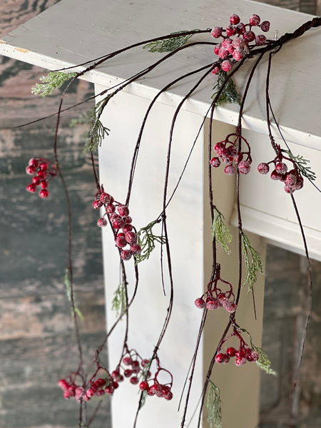 Icy Berry & Cedar Vine | Red | 4' | SOLD OUT