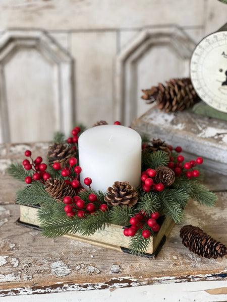 Tundra Berry Candle Ring | 11" | SOLD OUT