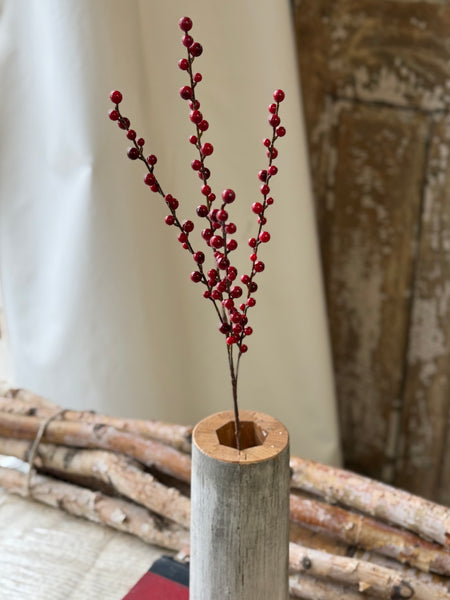 Red Reverie Berry Spray | 29" | NOT CURRENTLY IN STOCK-New For Holiday 2026!