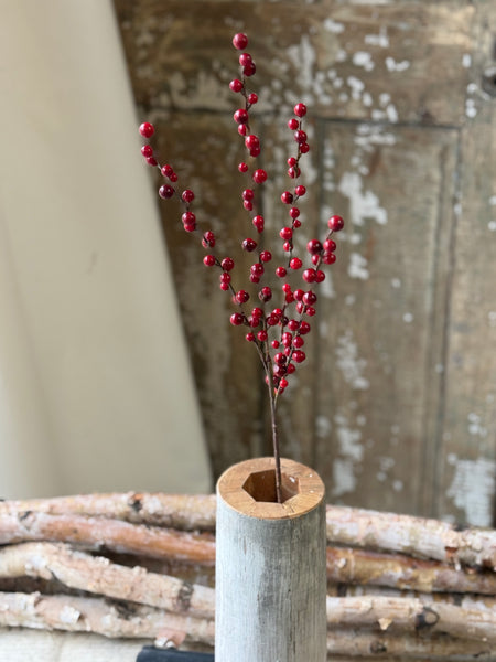 Red Reverie Berry Spray | 29" | NOT CURRENTLY IN STOCK-New For Holiday 2026!