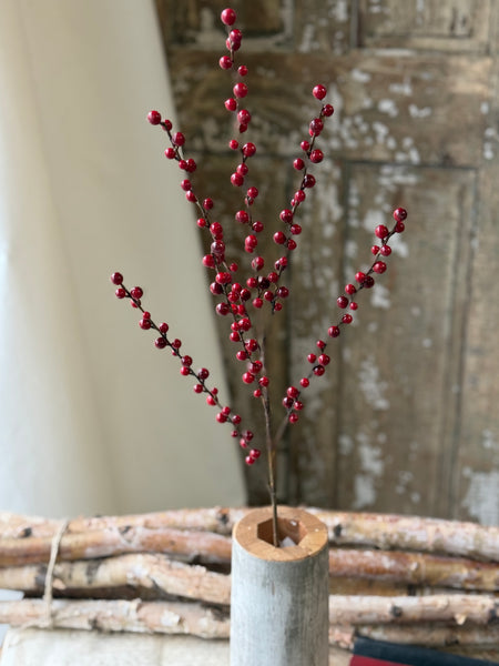 Red Reverie Berry Spray | 34" | NOT CURRENTLY IN STOCK-New For Holiday 2026!