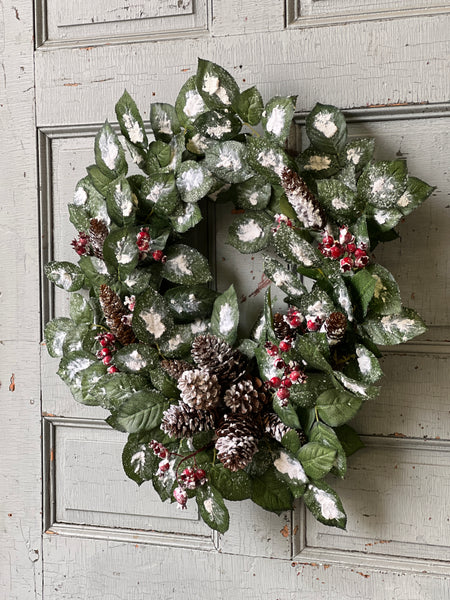 Wintry Salutations Wreath | 24" | 25% OFF - DISCOUNT TAKEN IN OFFICE