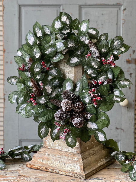 Wintry Salutations Wreath | 24" | 25% OFF - DISCOUNT TAKEN IN OFFICE