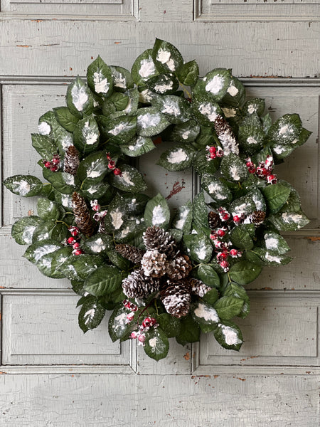 Wintry Salutations Wreath | 24" | 25% OFF - DISCOUNT TAKEN IN OFFICE