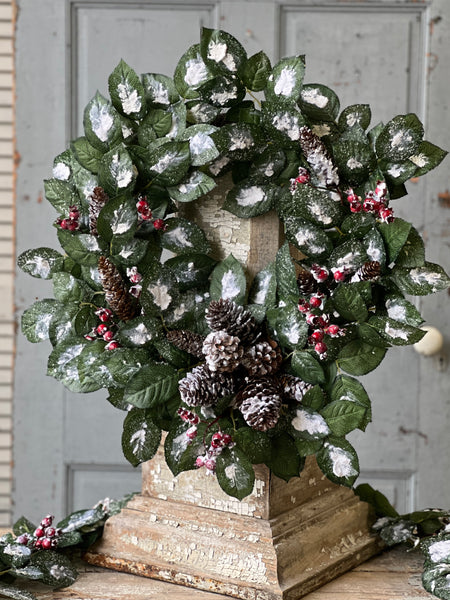 Wintry Salutations Wreath | 24" | 25% OFF - DISCOUNT TAKEN IN OFFICE