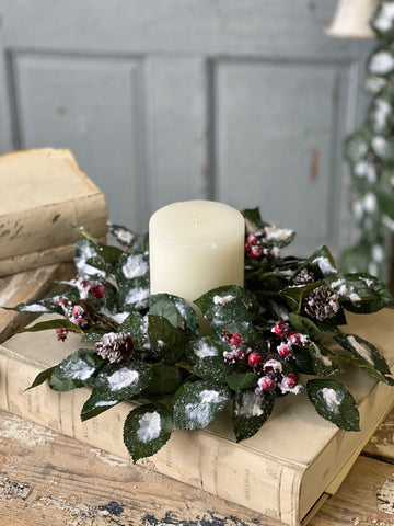 Wintry Salutations Candle Ring | 15" | 25% OFF - DISCOUNT TAKEN IN OFFICE
