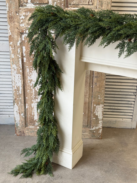 Woodbridge Cedar Garland | 9' | NOT CURRENTLY IN STOCK-New For Holiday 2026!