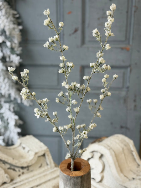 Frost Flower Spray | 33" | NOT CURRENTLY IN STOCK-New For Holiday 2026!