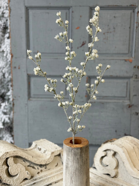 Frost Flower Spray | 33" | NOT CURRENTLY IN STOCK-New For Holiday 2026!