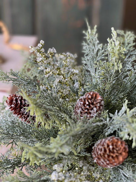 Peridot Gleam Cedar Half Sphere | 18" | SOLD OUT