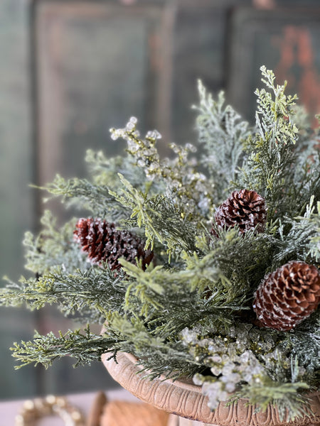 Peridot Gleam Cedar Half Sphere | 18" | SOLD OUT