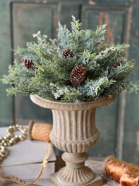 Peridot Gleam Cedar Half Sphere | 18" | SOLD OUT