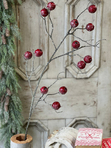 Sparkling Bauble Berry Spray | 39"