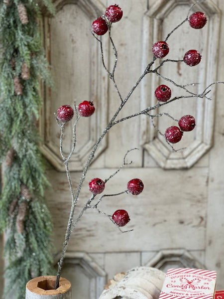 Sparkling Bauble Berry Spray | 39"