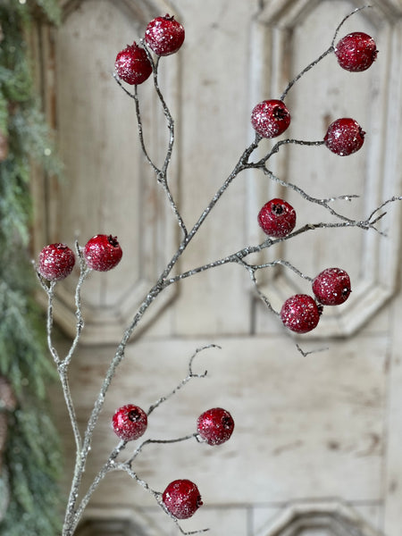 Sparkling Bauble Berry Spray | 39"